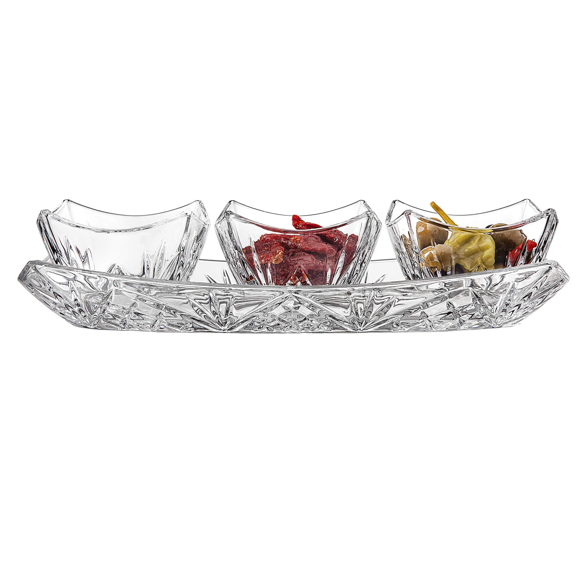 Godinger Silver Art Dublin Sq/ 4 Piece Relish Serv