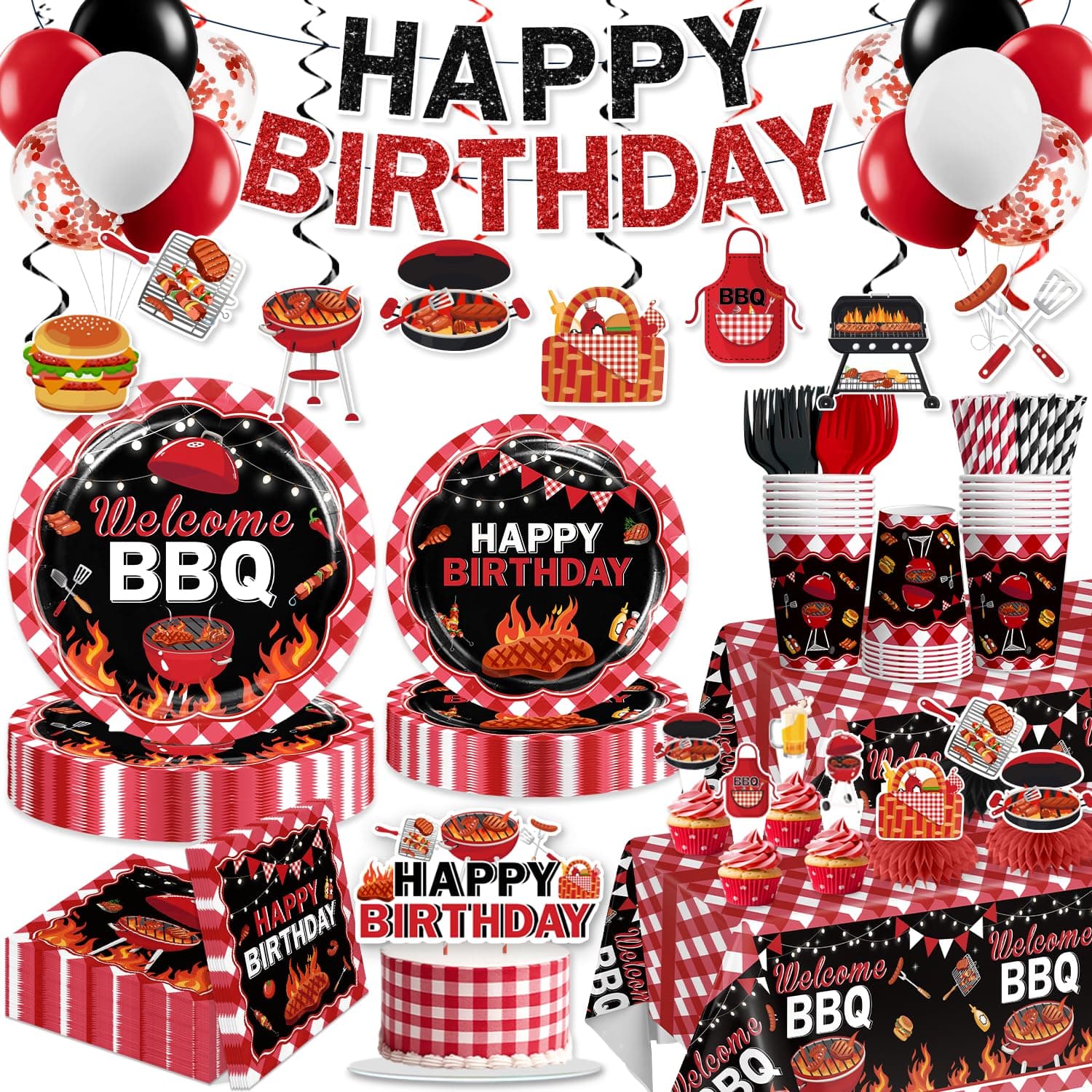 Xynic bbq birthday party decorations
