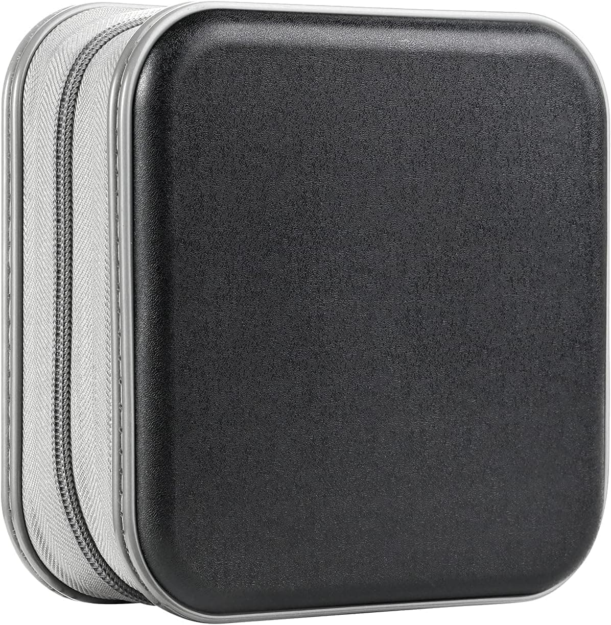 DVD Case,48 Capacity CD Case for Car Portable Zipper CD Case Holder Large Storage CD Wallet CD Organizer Home Travel(Black)