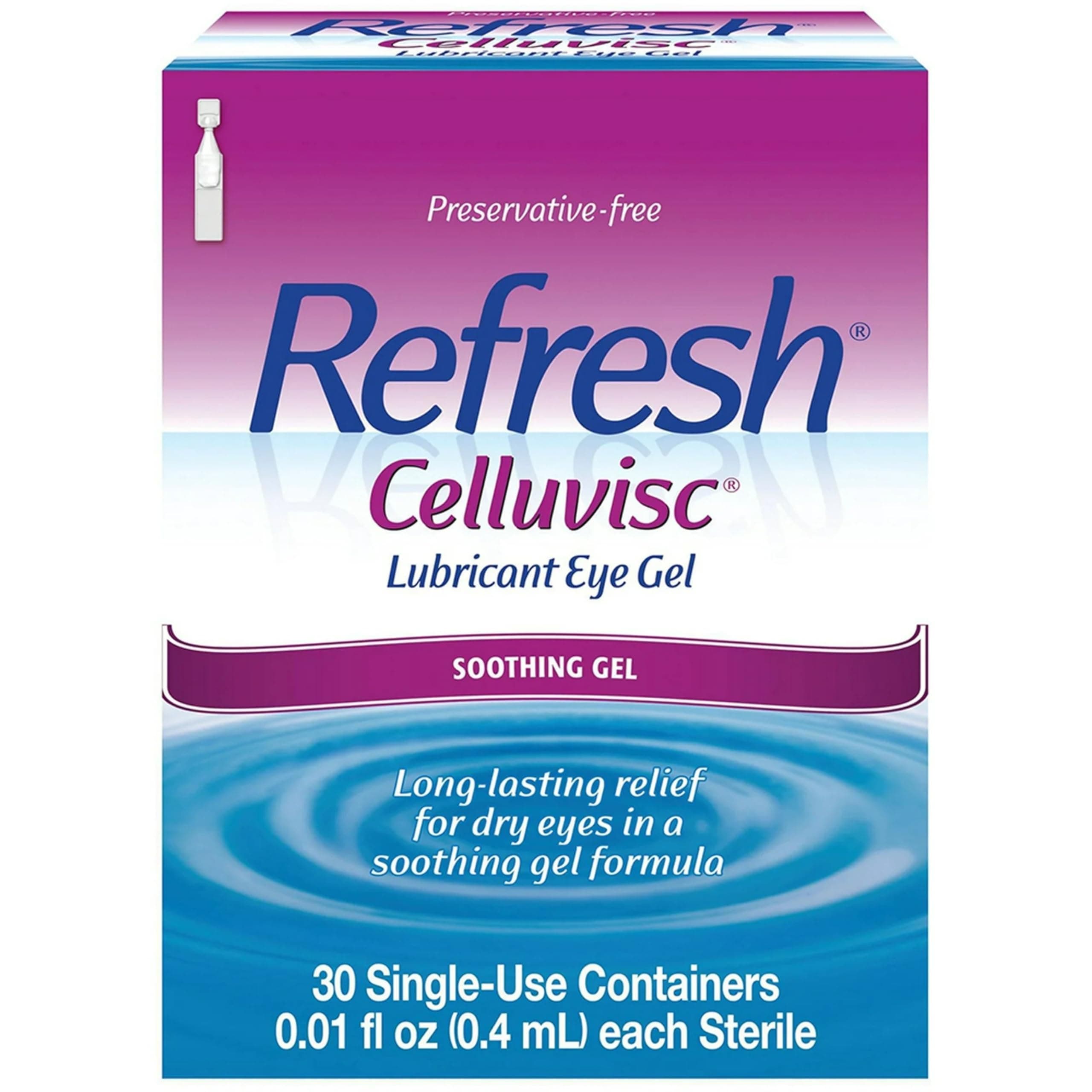 Refresh CELLUVISC Lubricant Eye Gel Single-Use Containers 30 ea (Pack of 2)