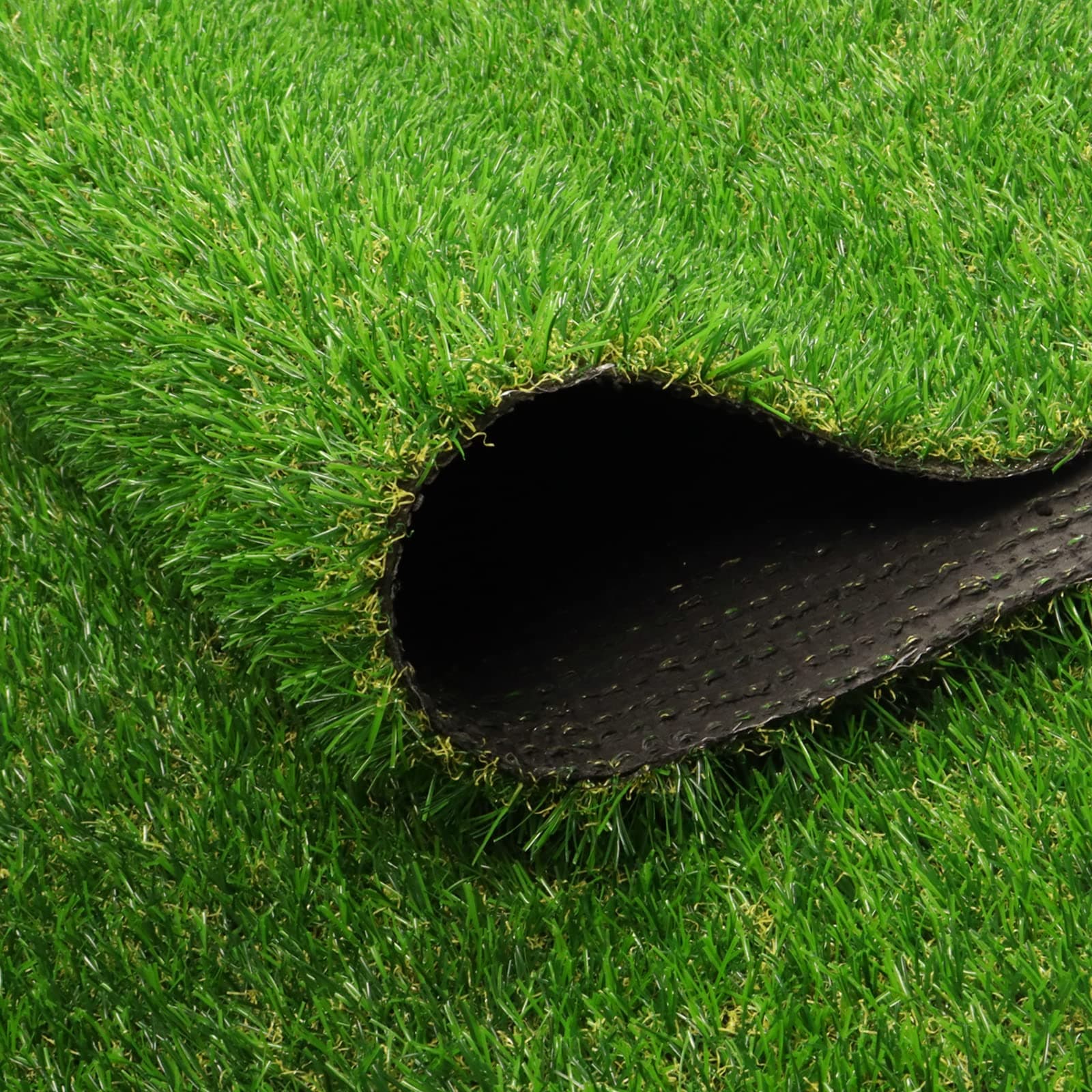 FREADEM Artificial Grass Rug 6 FT x 9 FT, Artificial Turf Mat with Drainage/Rubber Backing, Fake Grass Carpet for Garden Lawn, Patio, Landscape, Balcony, 0.8" Pile Height
