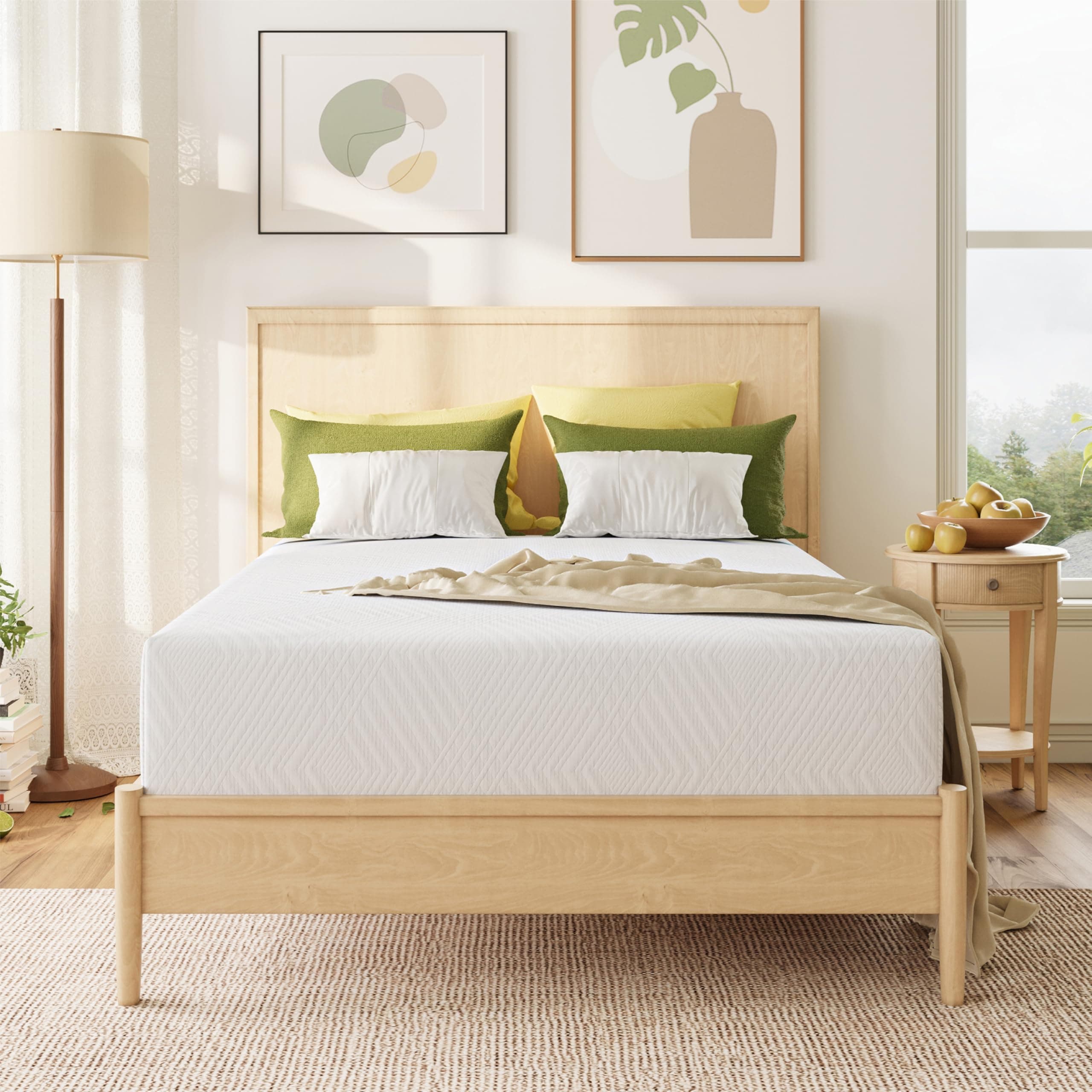 Full Mattress in a Box, 8 inch Mattresses Made in USA for Platform Bed Double Size Daybed Bunk, Memory Foam Medium Firm