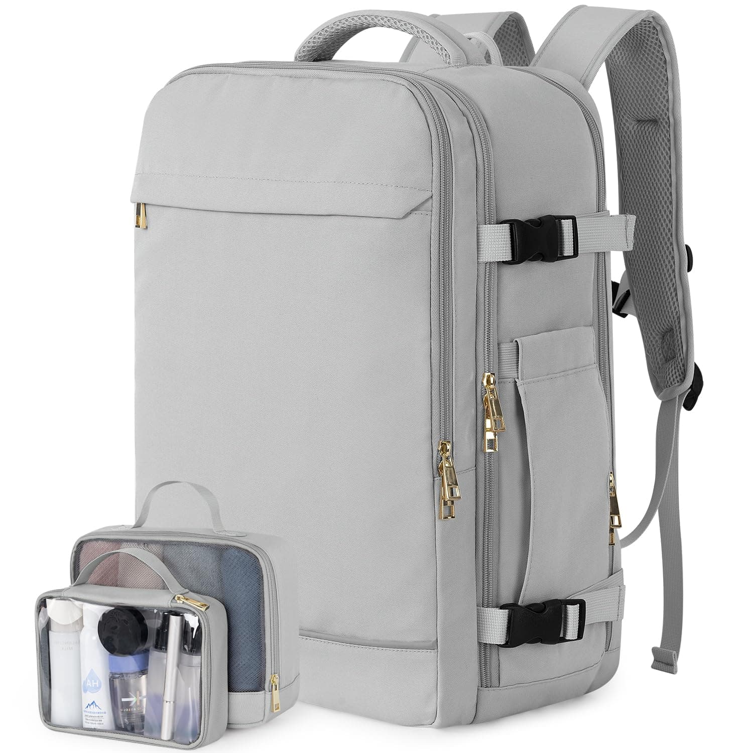 Sinaliy Travel Backpack for Women Men, Gray-d, 18.1*12.8*7.9 inches, Travel Backpacks