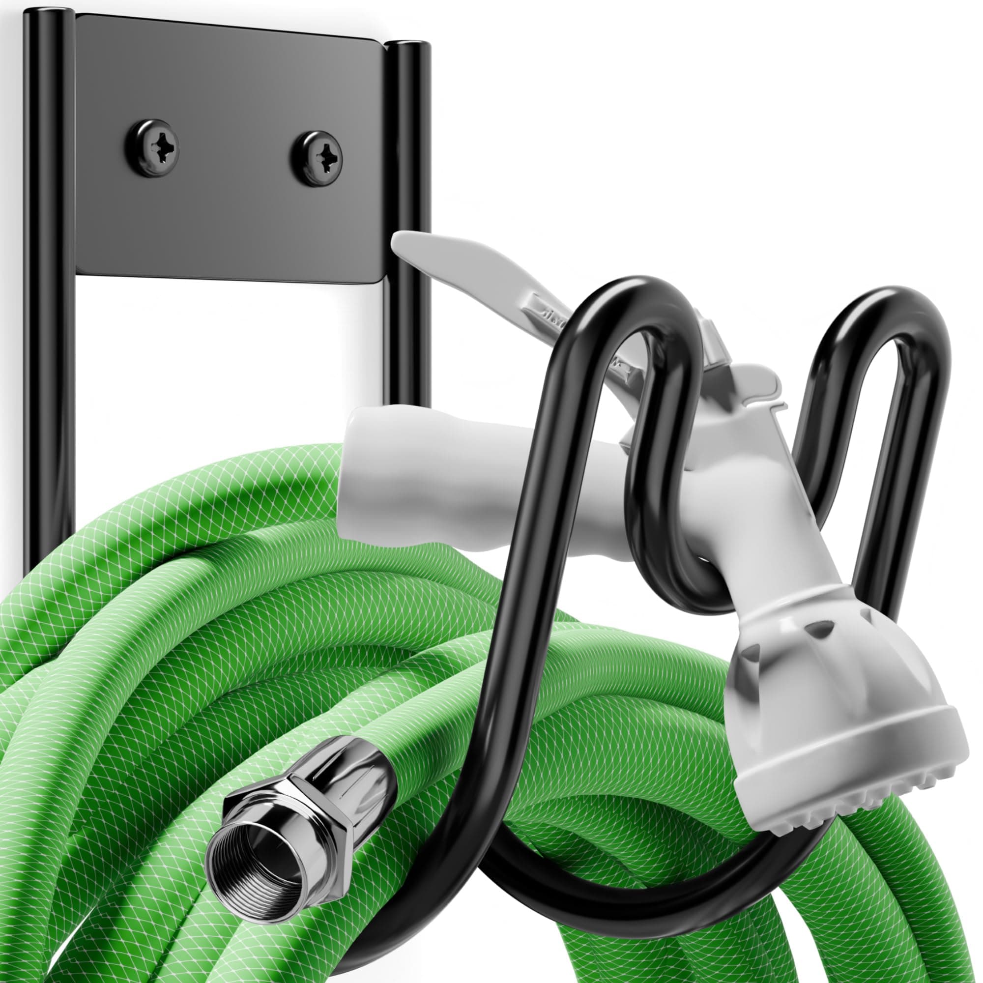 Josmimic Metal Garden Hose Holder - Wall Mounted Water Hose Holder.