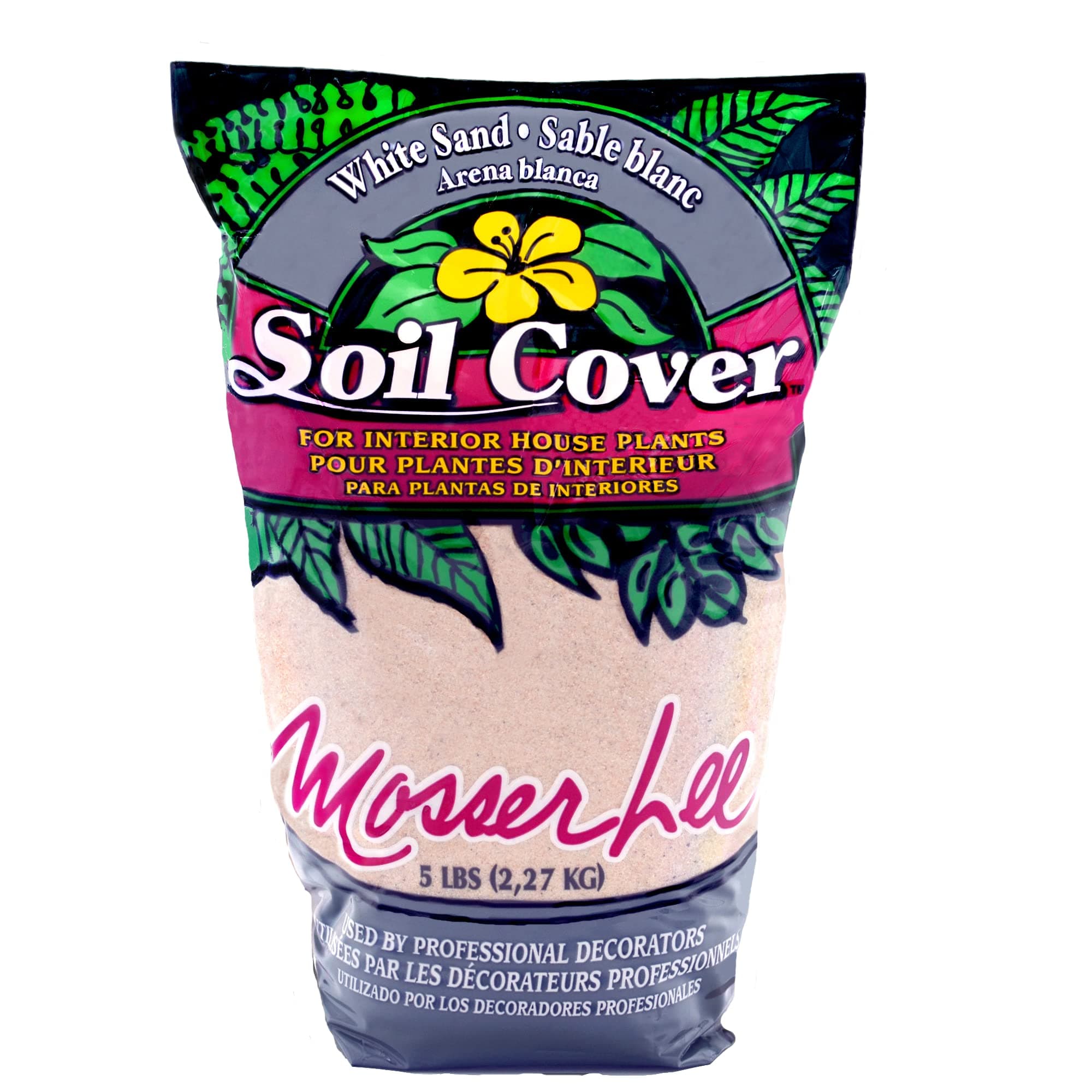 Mosser Lee 1111 White Sand Decorative Soil Cover, 1.5 Quart