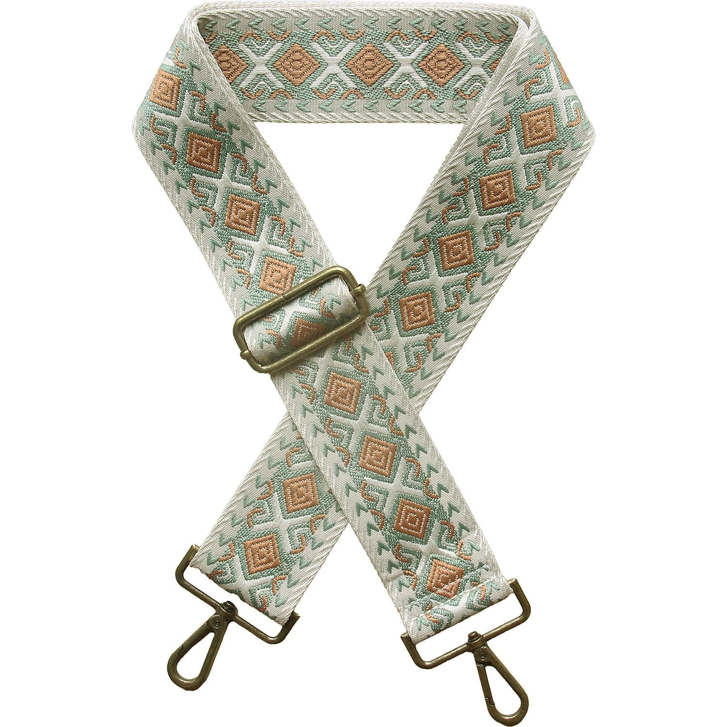 Yiaizhuo Ethnic 2" Wide Women's Purse Strap Replacement Crossbody Canvas Bags Shoulder Guitar Straps for Handbag Adjustable