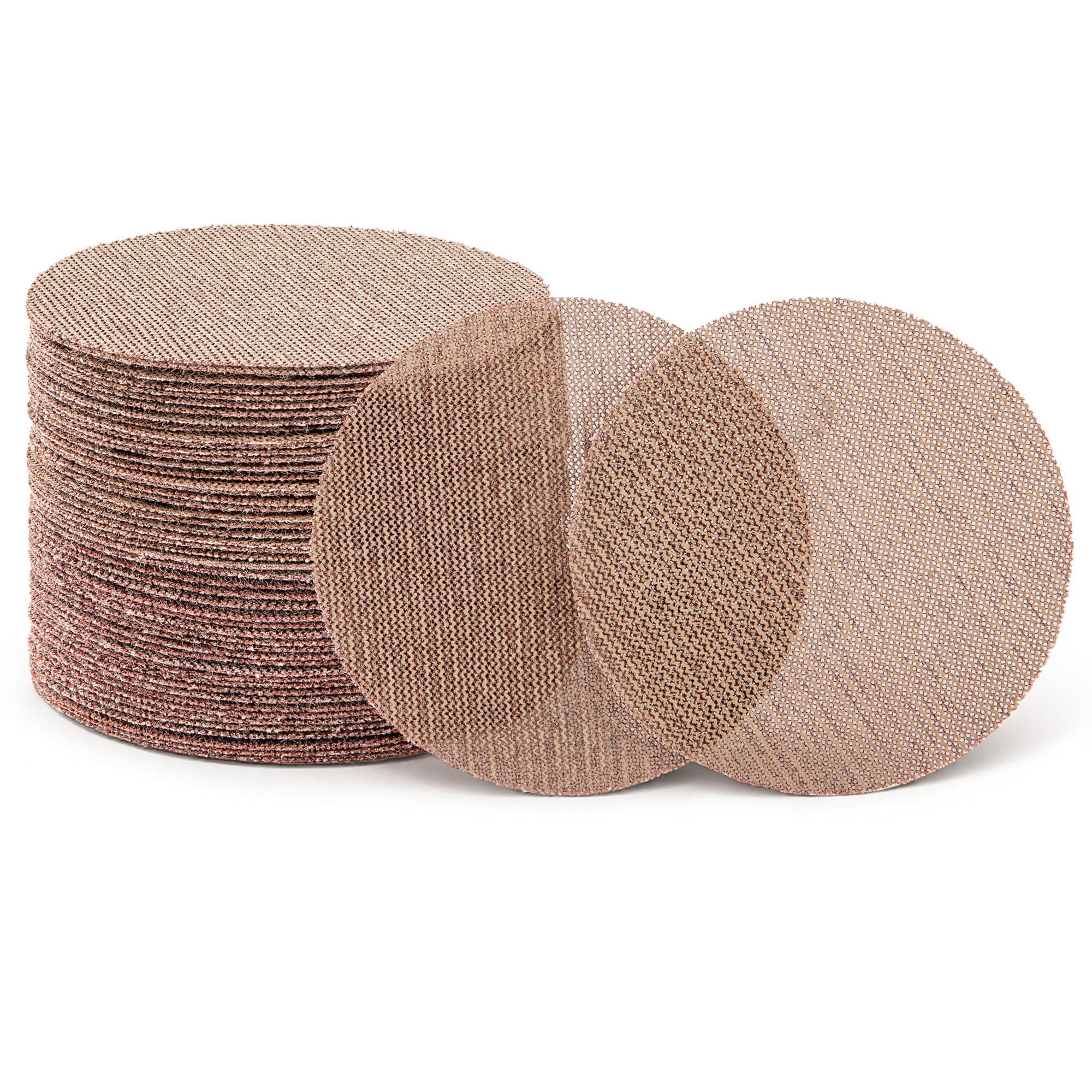 6 inch 100 Grit Mesh Abrasive Net Sanding Discs, 25 Pcs Hook and Loop Sandpaper – Dust-Free Open-Mesh, Wet & Dry, Anti-Clog – for Random Disc & Orbital Sanders, Woodworking, Auto Body