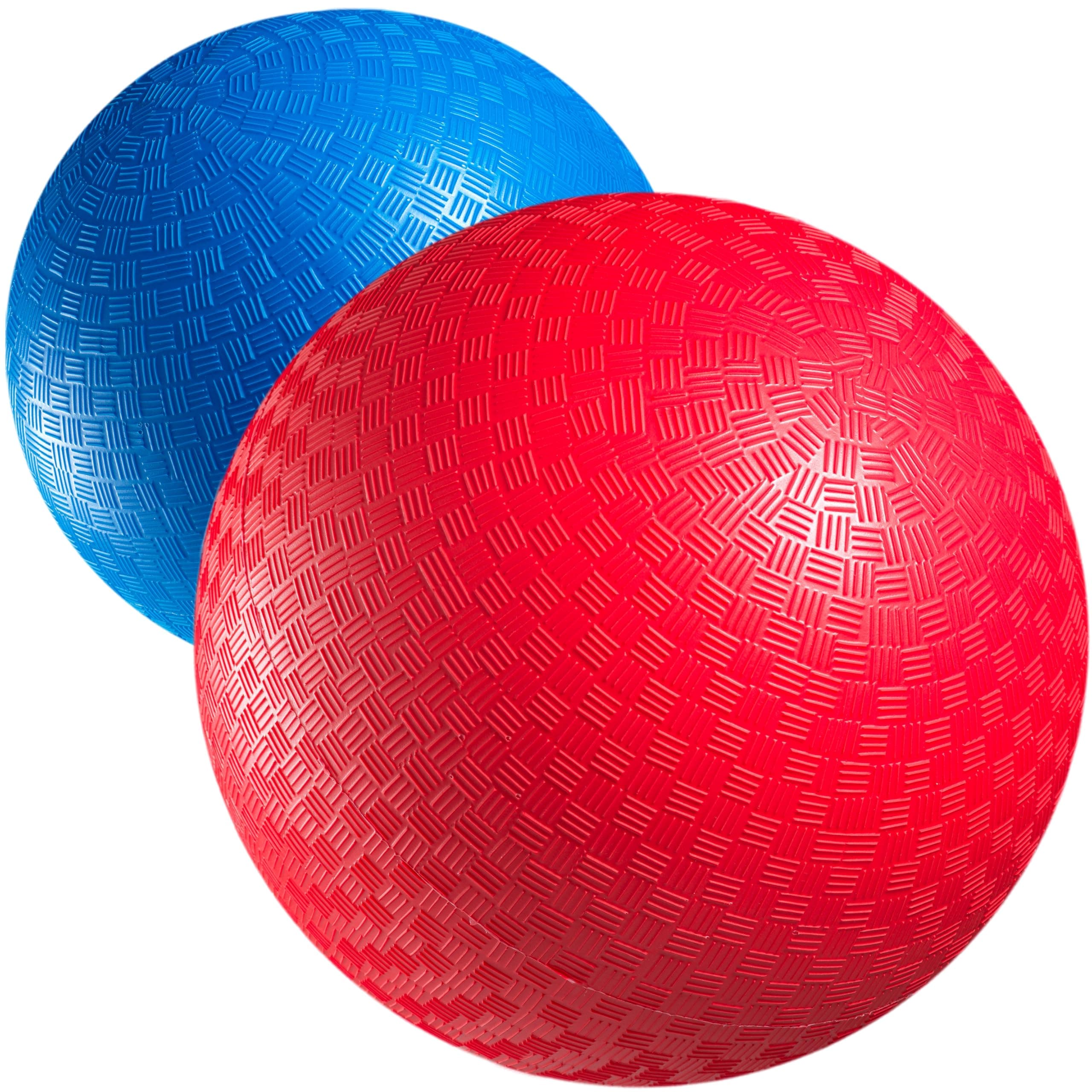 Red & Blue Kickball Set - (8.5 Inch) with Pump for Toddler Kids & Adults, Indoor & Outdoor Gym Sports Toys, Great for Playground Balls for Kids Dodgeball Balls for Four Square Balls, Handball Ball
