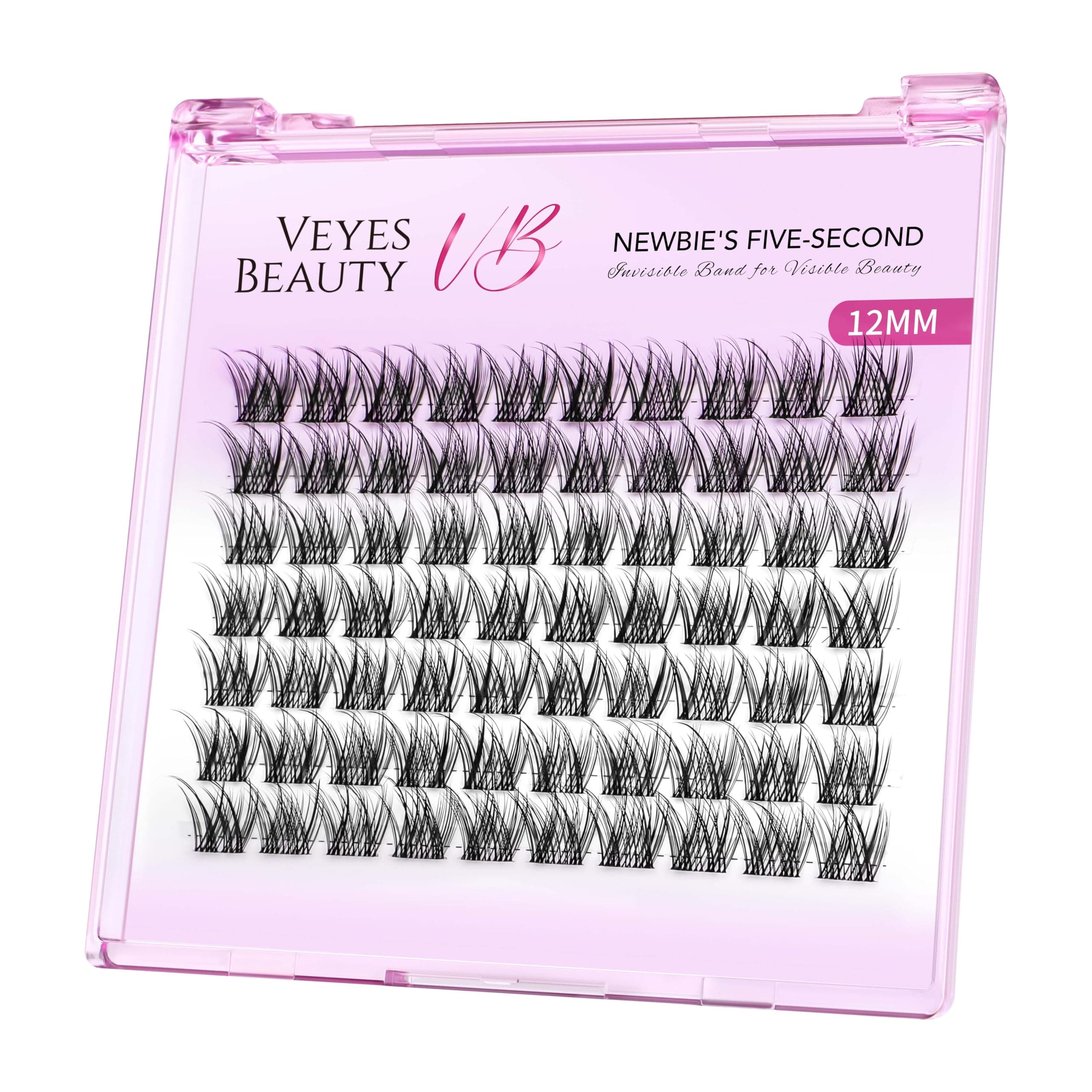 VEYESBEAUTY Lash Clusters Eyelashes Cluster Lashes Extension LuxeBold 12mm