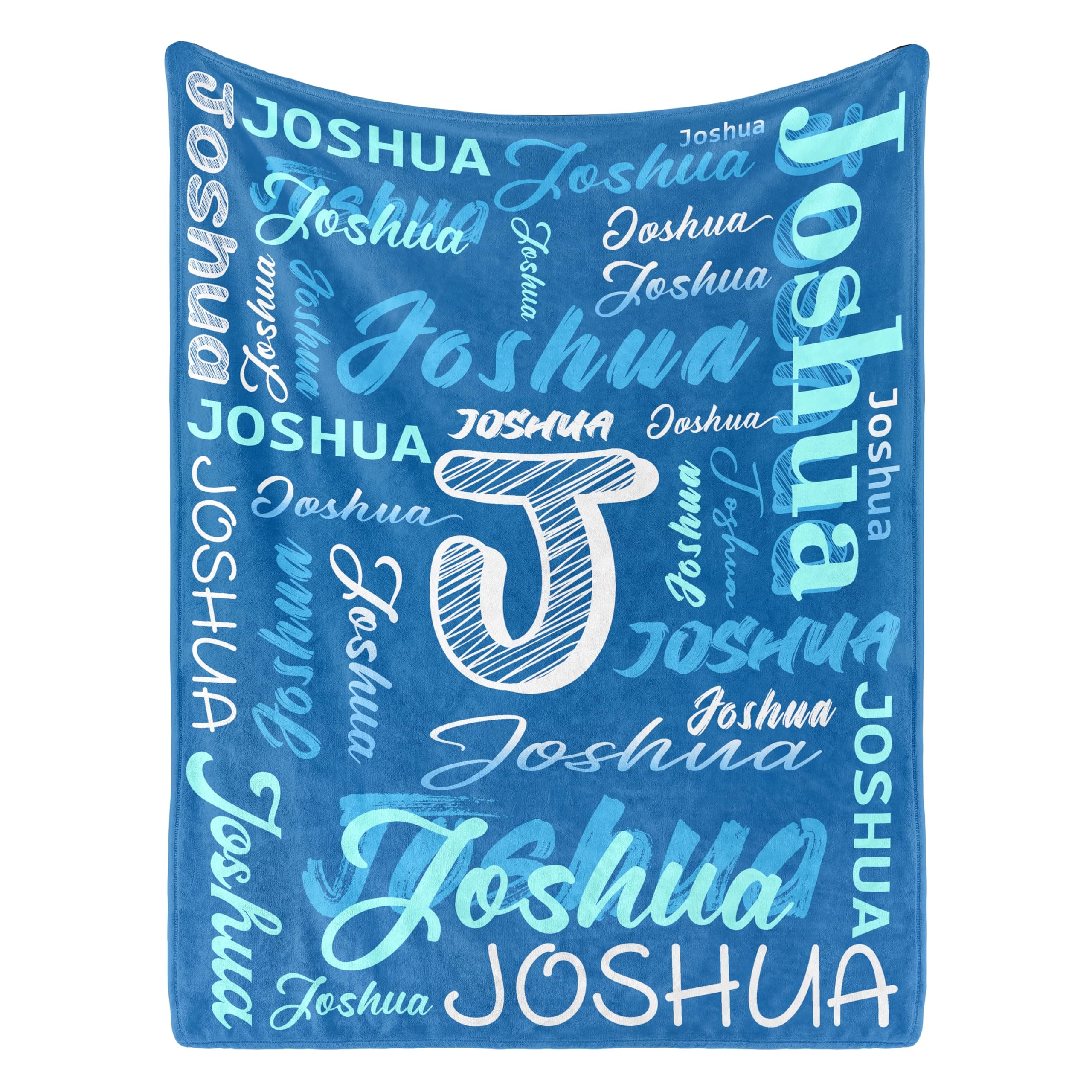 Personalized Baby Blanket with Name, Custom Name Blanket for Kids Soft Flanne Blankets in Easter Personalized Baby Gifts for Infant Newborn Shower (Rainbow)