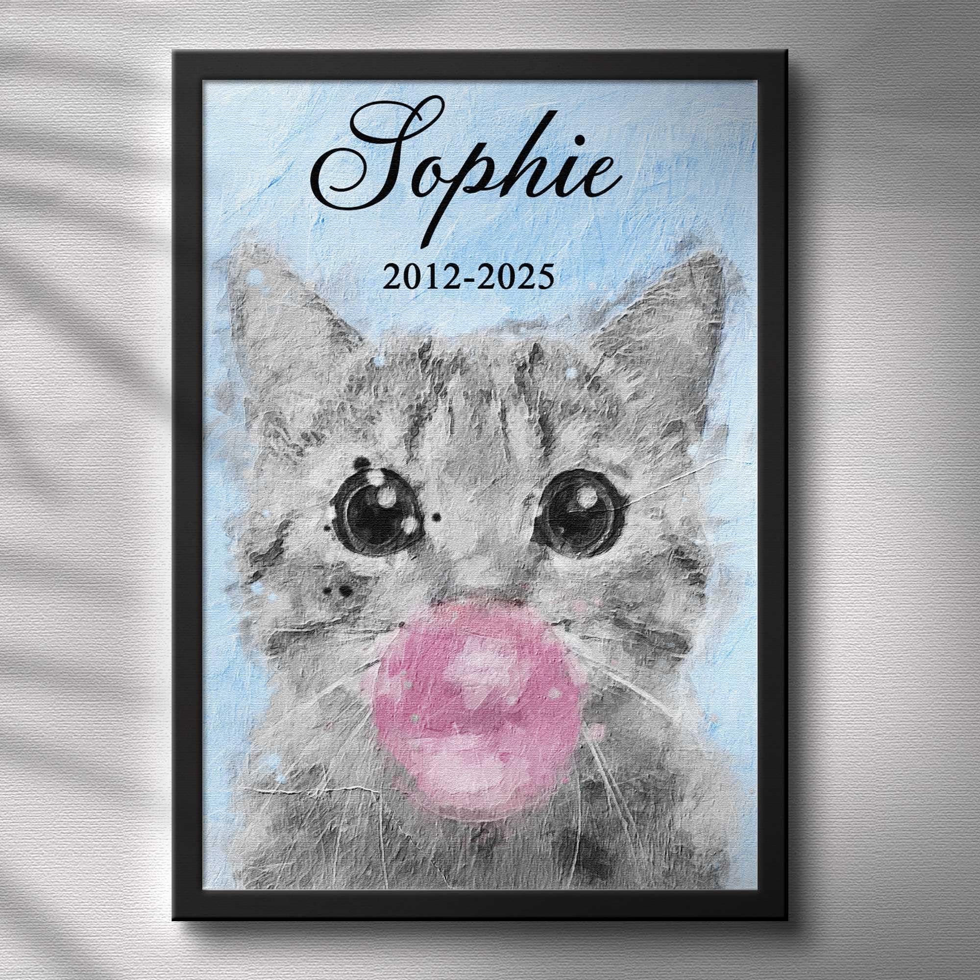 DIYKST Custom Pet Portrait from Your Photos|Dog Memorial Gifts for Loss of Dog|Personalized Dog Memorial Picture Frame for Women/Men|Cat & Dog Birthday Gifts|Classic Watercolor (8X12-16X24) (Photo 2)