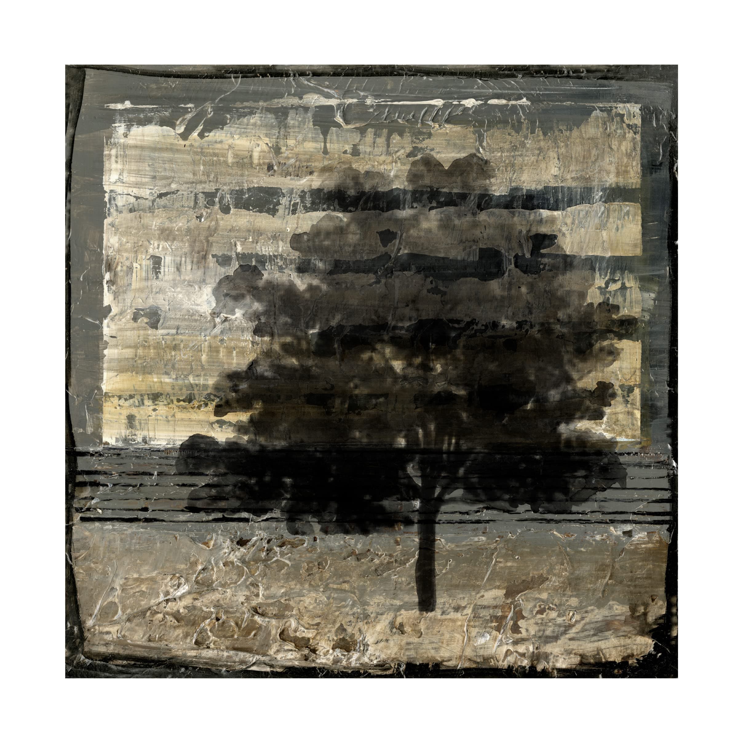 Trademark Fine Art 'Composition With Tree I' Canvas Art by Stellar Design Studio