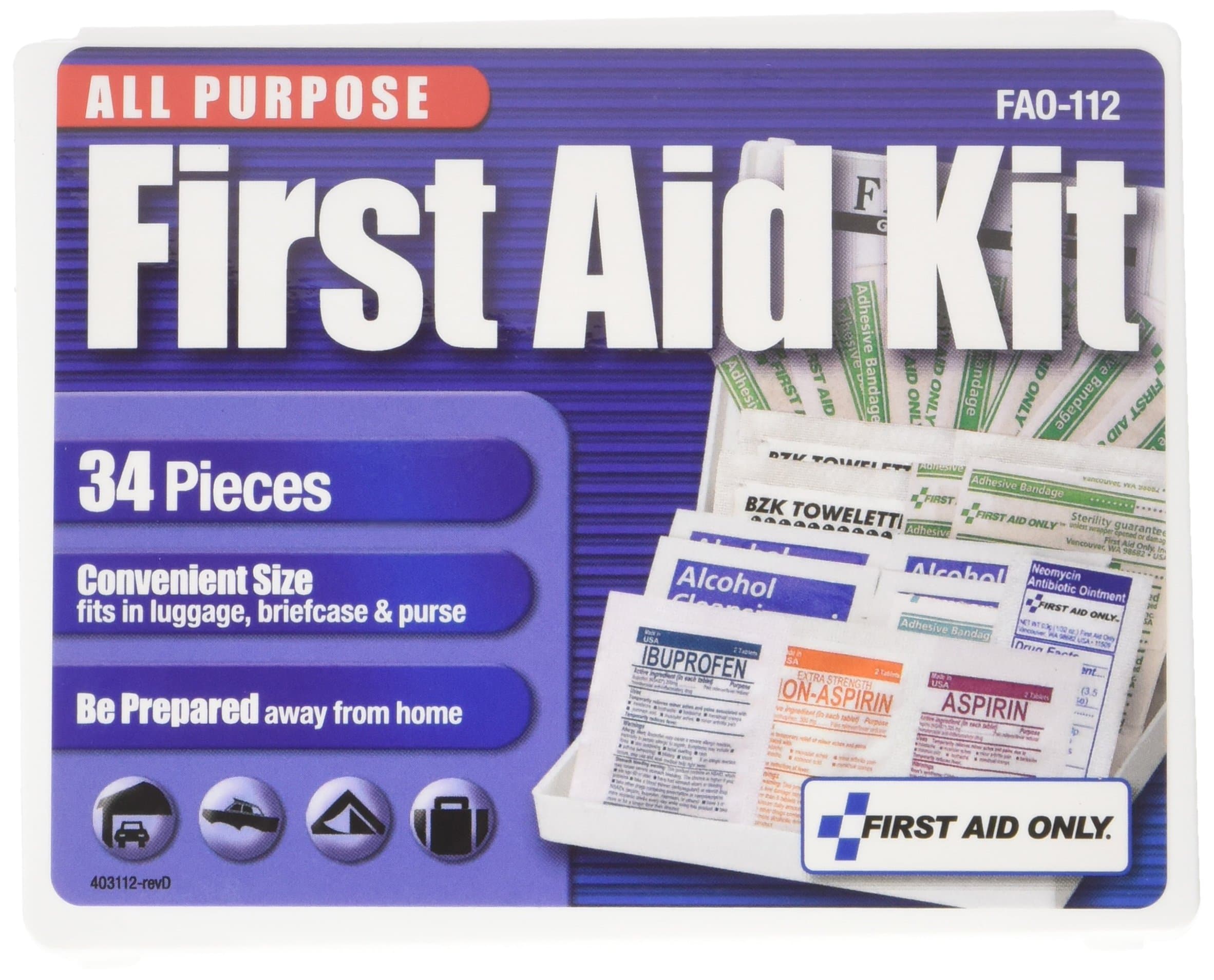 First Aid Only All-Purpose 34 Piece First Aid Kit