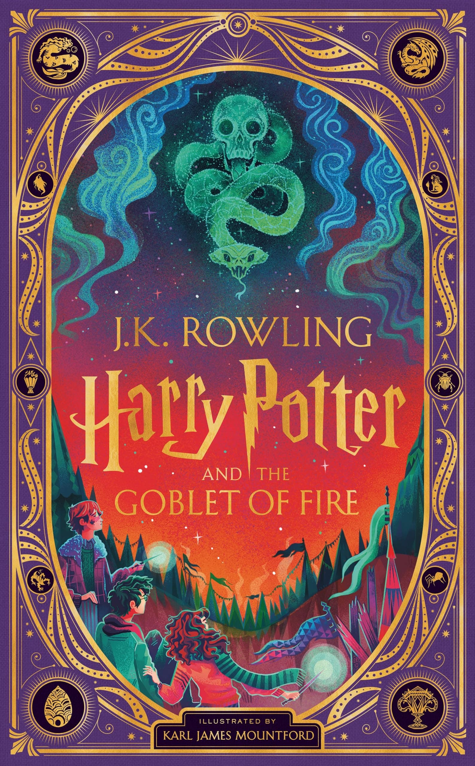 Harry Potter and the Goblet of Fire: A sumptuously illustrated gift book with magical interactive surprises (Interactive Illustrated Edition)
