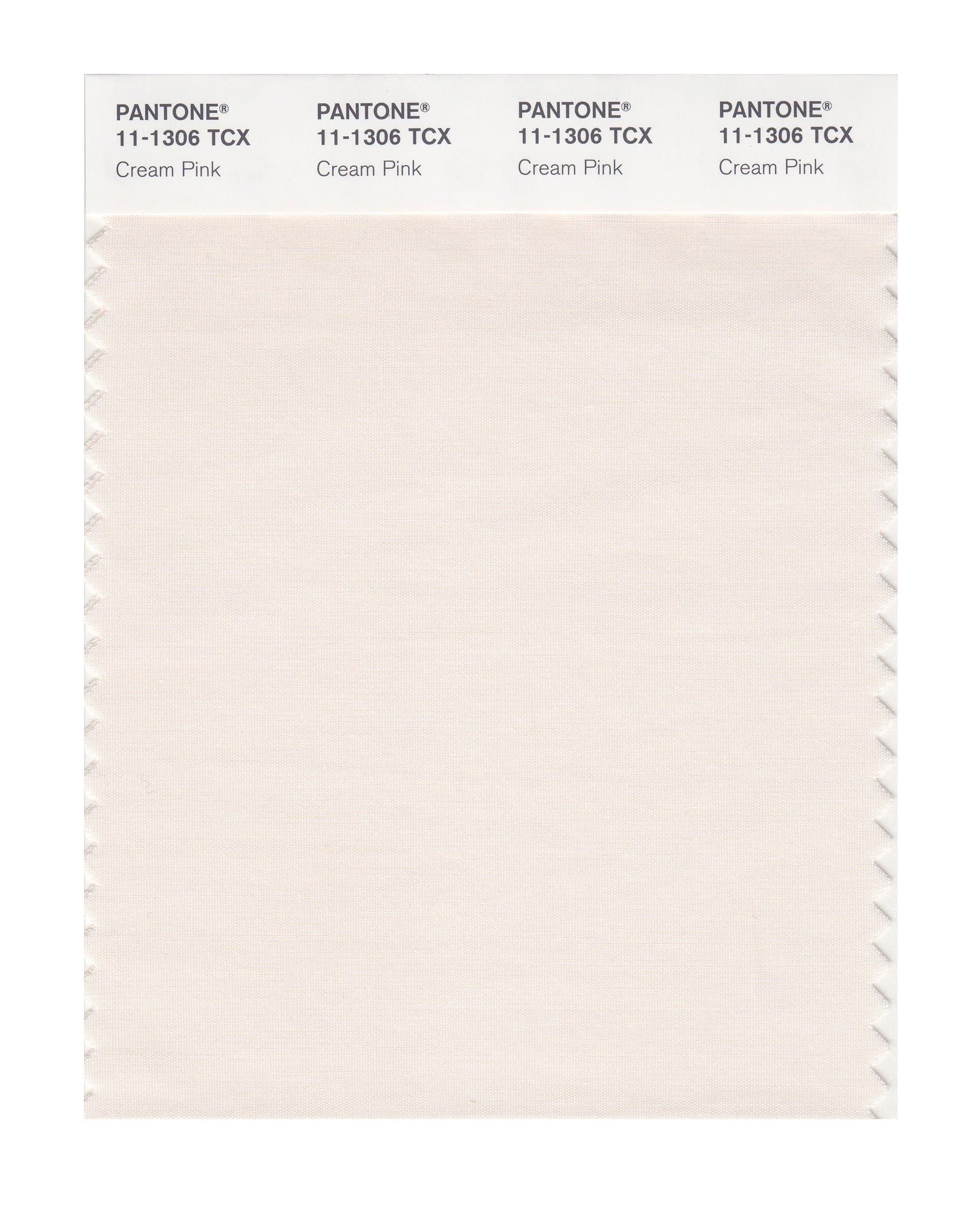 PANTONE SMART 11-1306X Color Swatch Card, Cream Pink