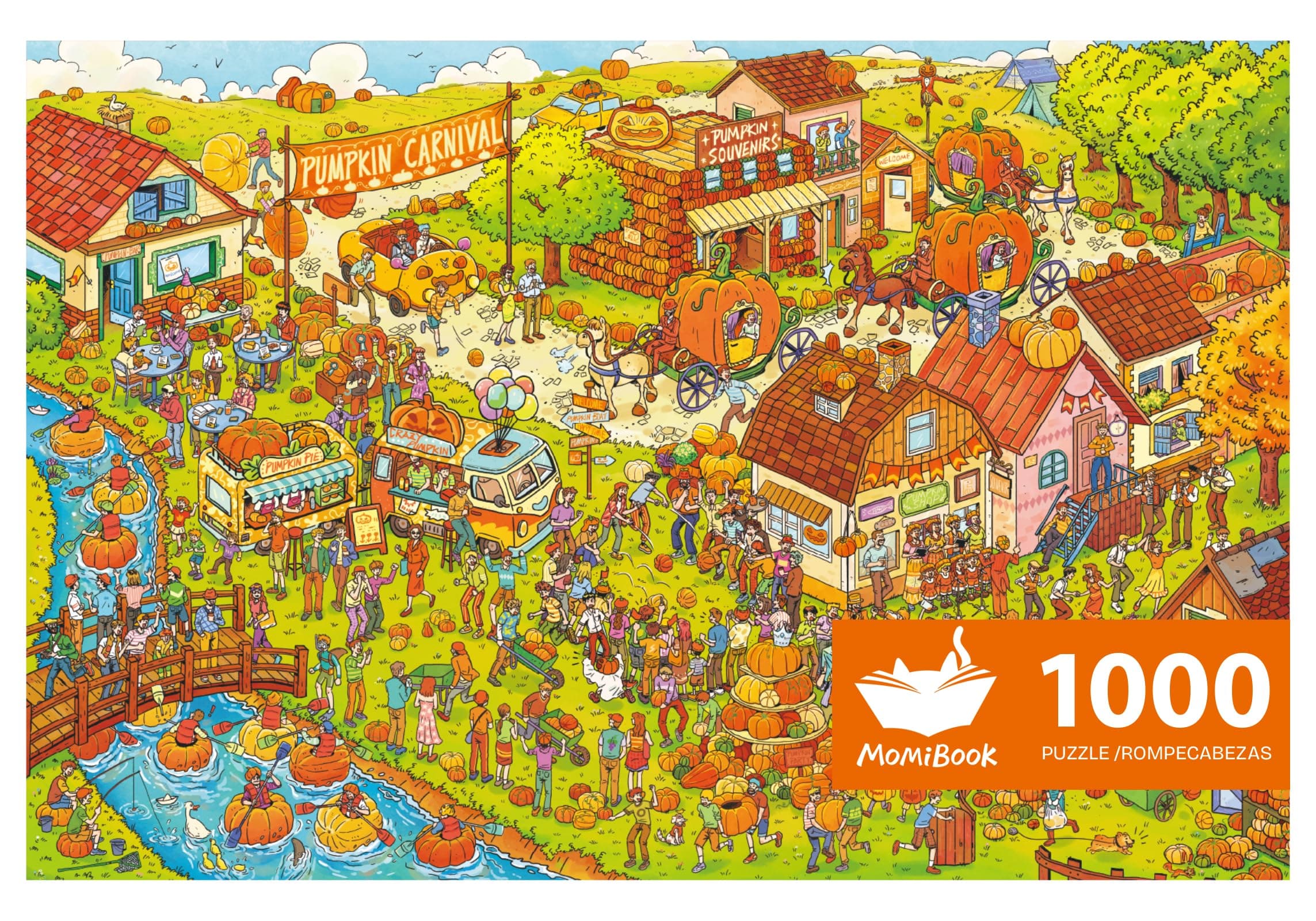MOMIBOOK 1000 Piece Puzzle for Adults Jigsaw Puzzles, Painting Image, Hard