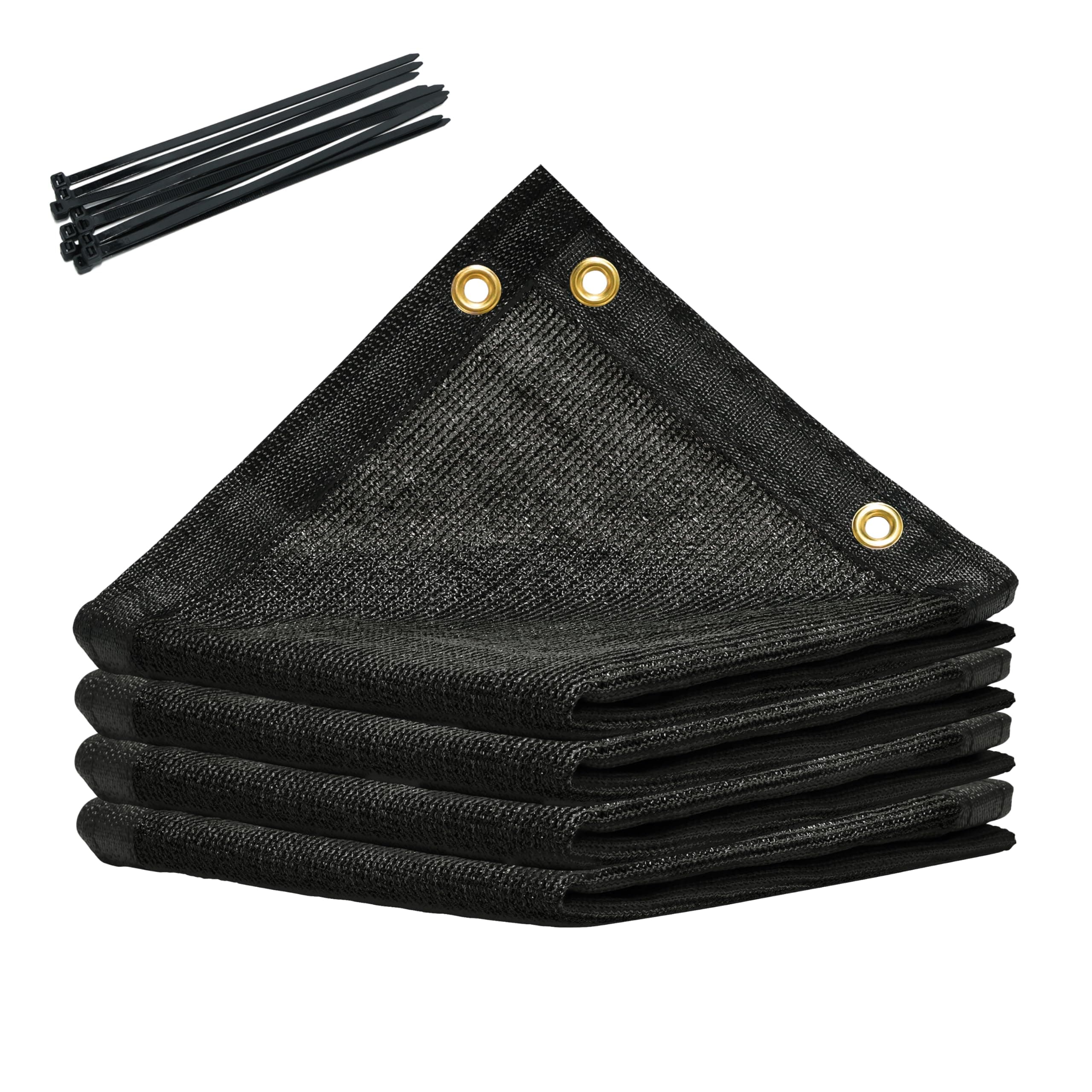 Royal Shade 6' x 12' Black 90% Shade Cloth Dog Kennel Shade Mesh Tarp Sunblock with Grommets for Dog Kennel Cover, Fence Privacy Screen, Greenhouse, Chicken Coop & Pet Playpen (We Make Custom Size)