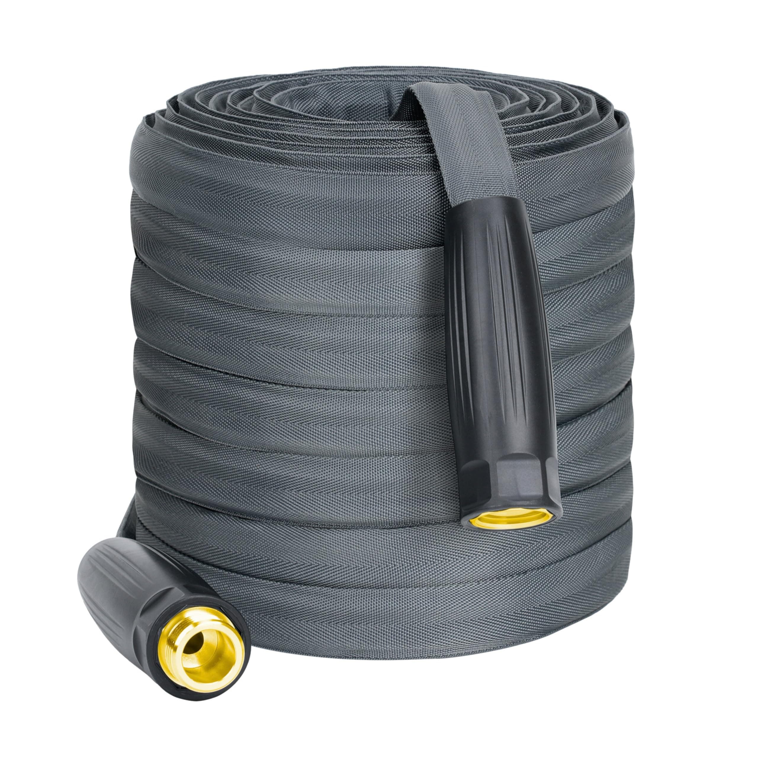 KOBAZ Lightweight Garden Hose, Flexible Non-Expanding Water Hose, Anti-Kink Burst-Resistant for Lawns RV Gardening and Outdoor Cleaning All-Weather, 5/8 inch (100 FT)