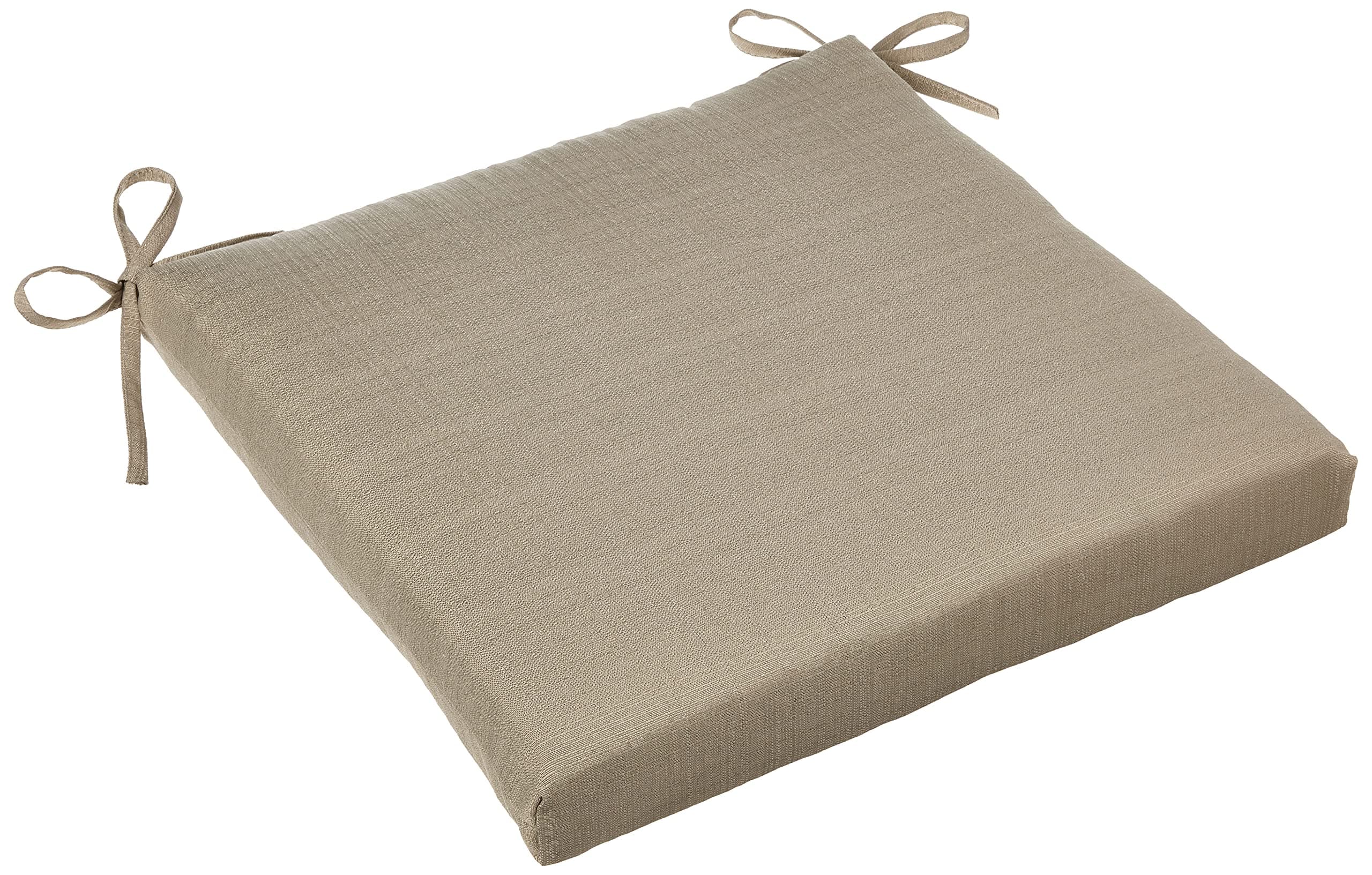 Pillow Perfect Outdoor/Indoor Forsyth Shattake Squared Corners Seat Cushion 20x20x3 (Set of 2)
