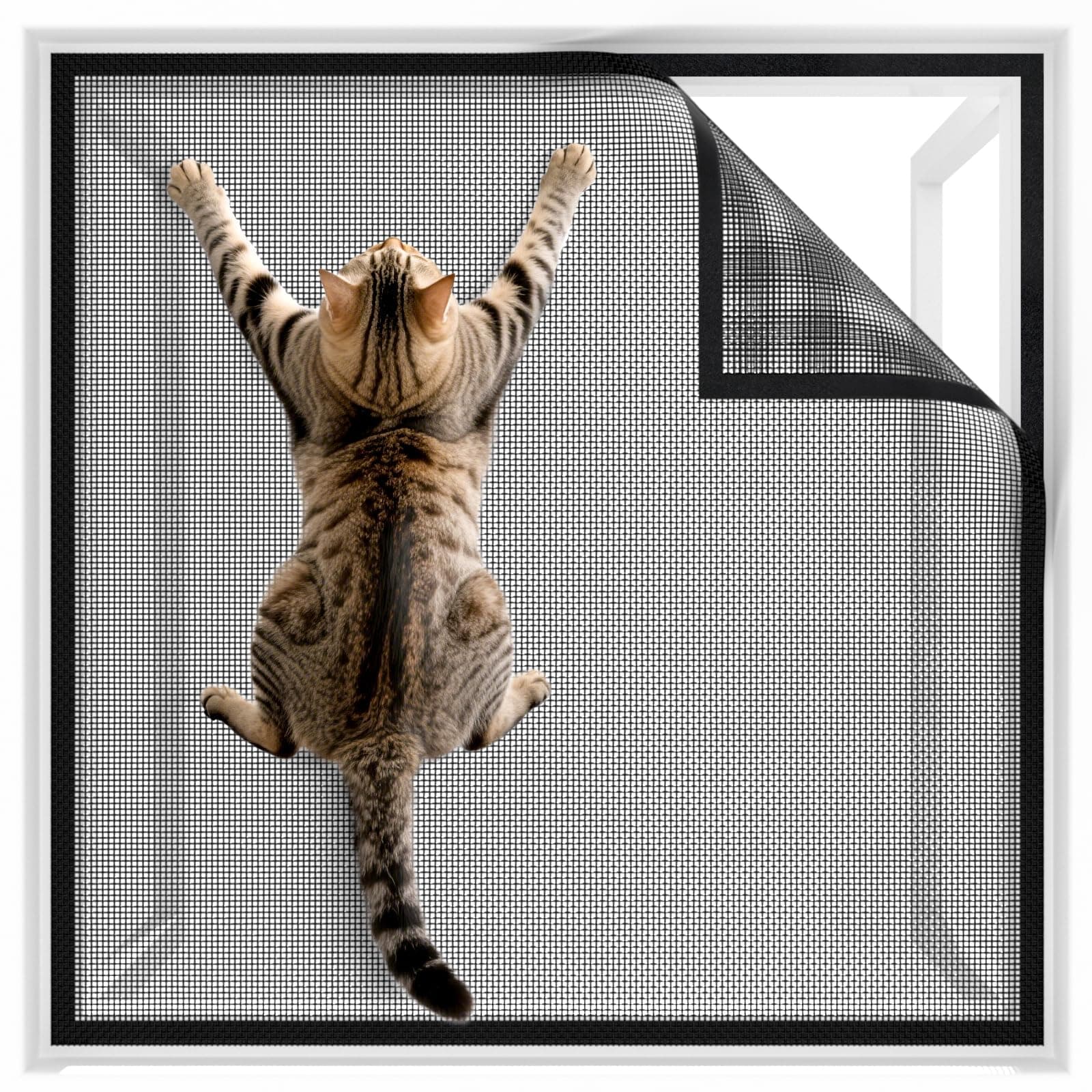BKSAI Cat Window Guard Screen, Window Net Mesh Netting for Cats and Insects