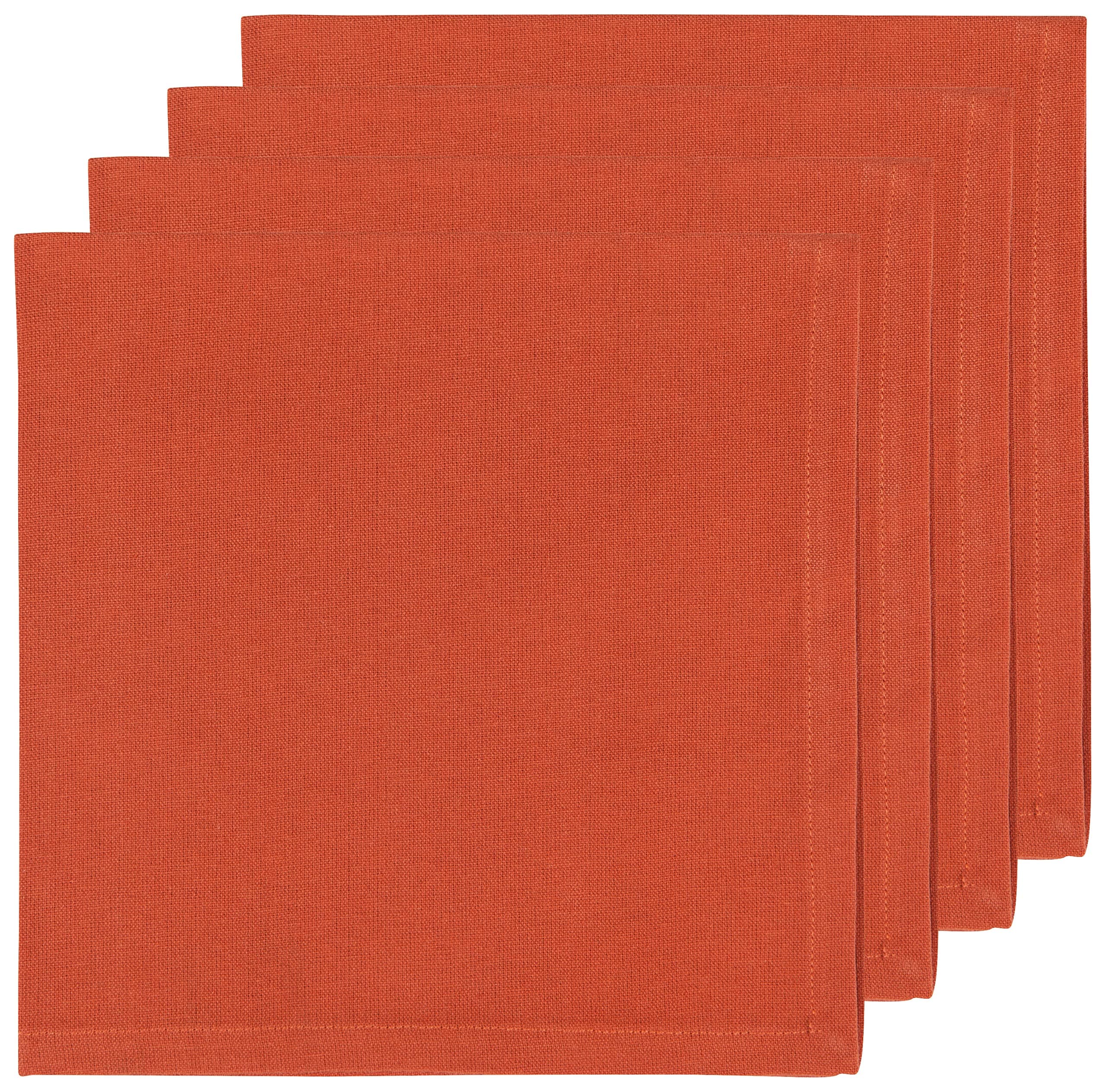Now Designs Spectrum Cotton Napkins Rust, Set of 4