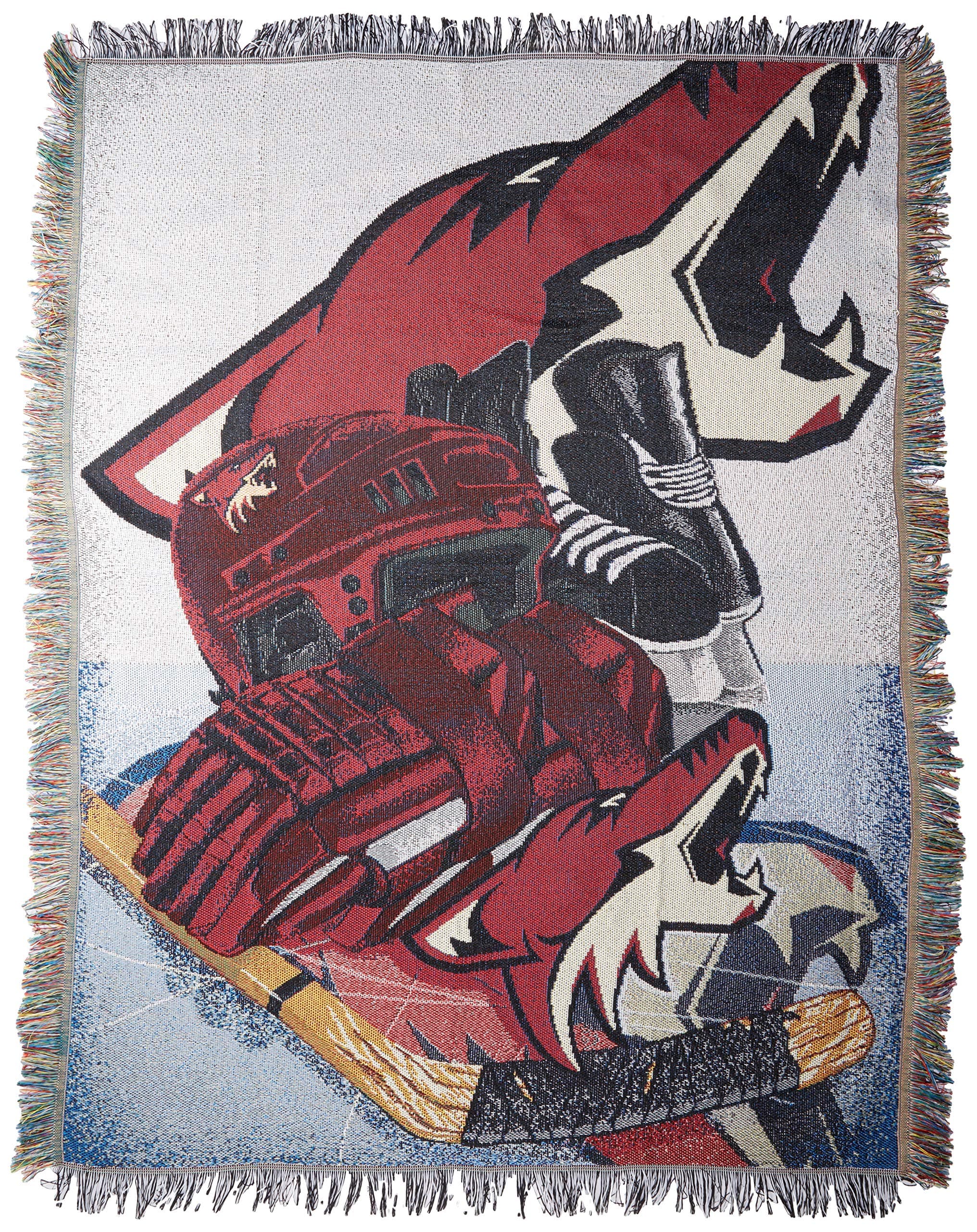Northwest NHL Arizona Coyotes Unisex-Adult Woven Tapestry Throw Blanket, 48" x 60", Home Ice Advantage